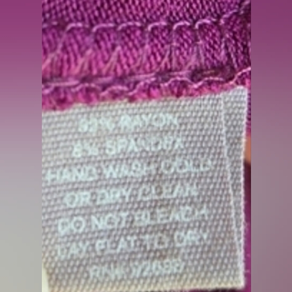 Fossil Women's Magenta Long Sleeve Top XL EUC - Picture 3 of 5